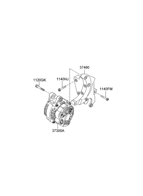 2011 Kia Borrego Alternator Diagram 2