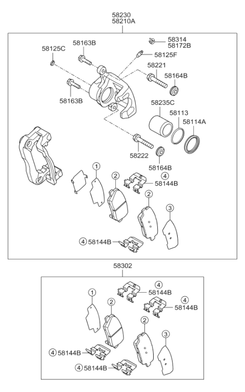 2009 Kia Borrego Rear Axle Hub Diagram 2