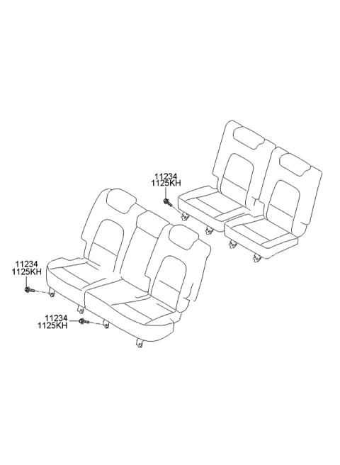 2012 Kia Borrego Rear Seat Attachment Diagram