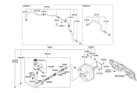 2008 Kia Borrego Piston Assembly-Primary Diagram for 585504D550