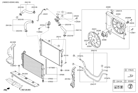 2018 Kia Soul Engine Cooling System Diagram 1