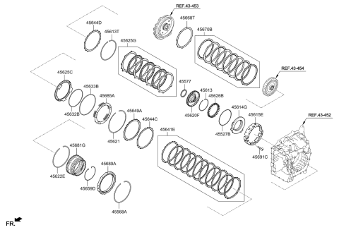 2018 Kia Soul Pressure Plate-L/R B Diagram for 456492F028