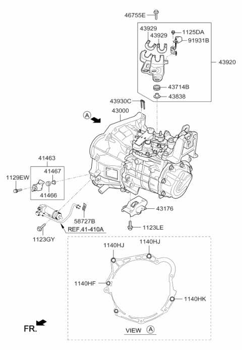 2017 Kia Soul Transaxle Assy-Manual Diagram 2