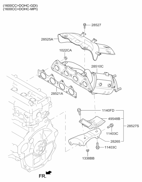 2018 Kia Soul Stay Diagram for 289612B610