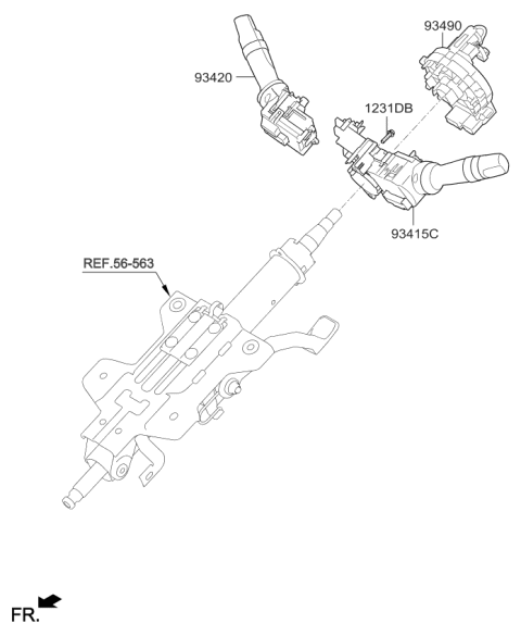 2018 Kia Soul Multifunction Switch Diagram