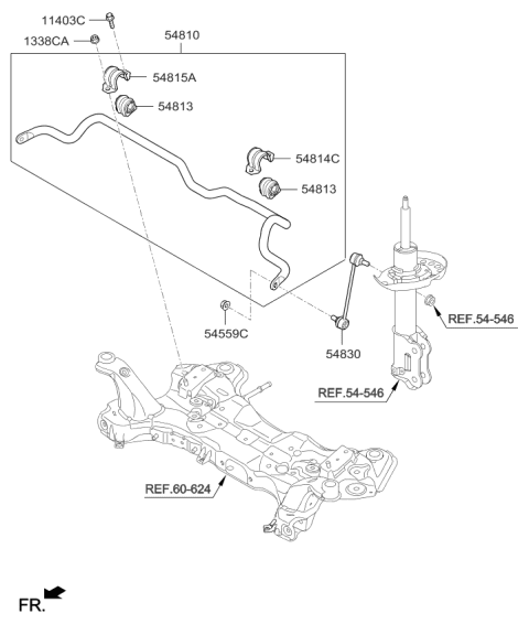 2018 Kia Soul Front Suspension Control Arm Diagram