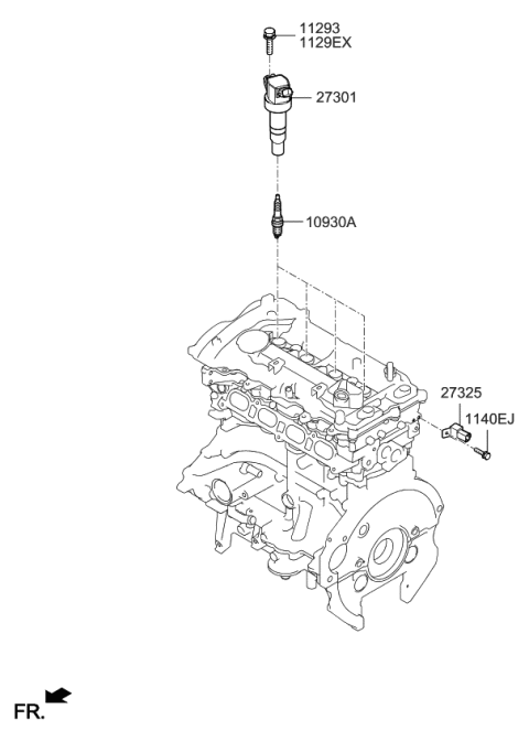 2018 Kia Soul Spark Plug & Cable Diagram 1