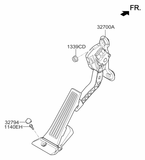 2018 Kia Soul Accelerator Pedal Diagram