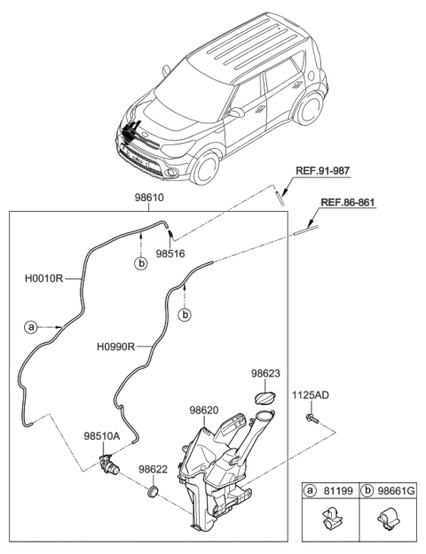 2018 Kia Soul Windshield Washer Diagram