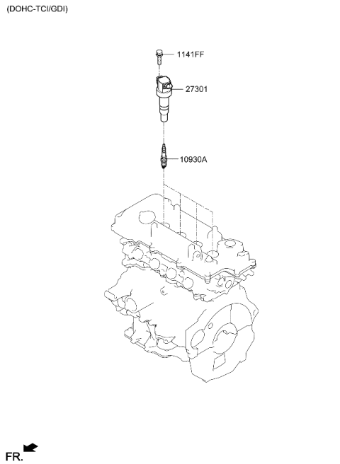 2019 Kia Soul Spark Plug & Cable Diagram 3