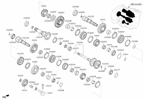 2018 Kia Soul Transaxle Gear-Manual Diagram 1