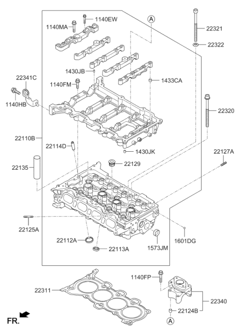 2017 Kia Soul Cylinder Head Diagram 2