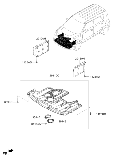 2018 Kia Soul Under Cover Diagram