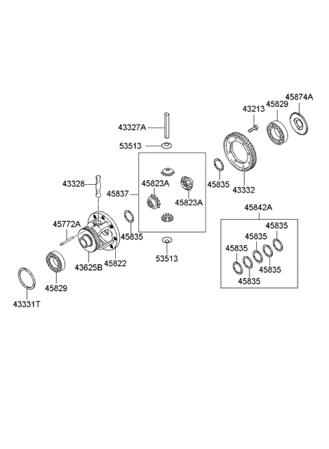 2010 Kia Rio Transaxle Gear-Auto Diagram 2