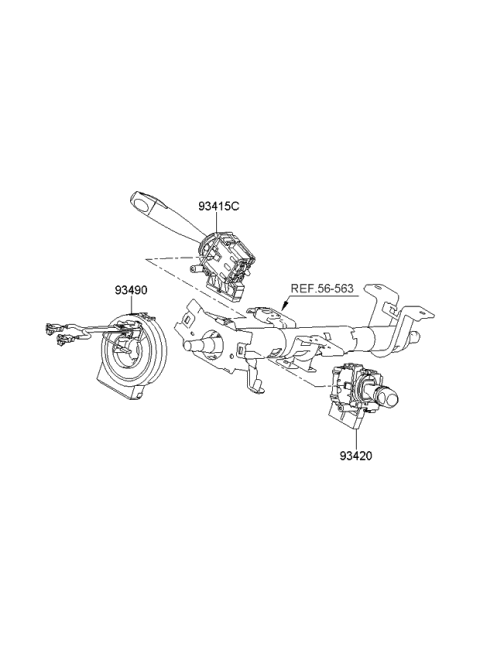 2008 Kia Rio Multifunction Switch Diagram