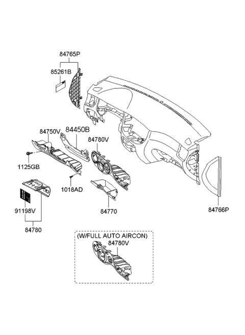 2010 Kia Rio Box Assembly-Multi Diagram for 847701G001X5