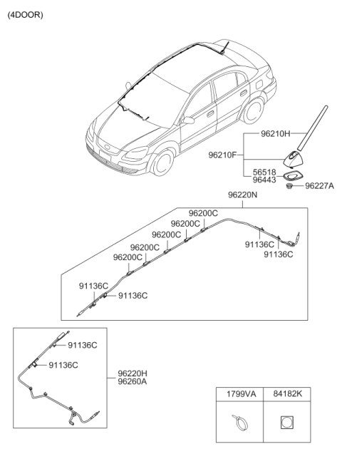 2007 Kia Rio Antenna Diagram 1