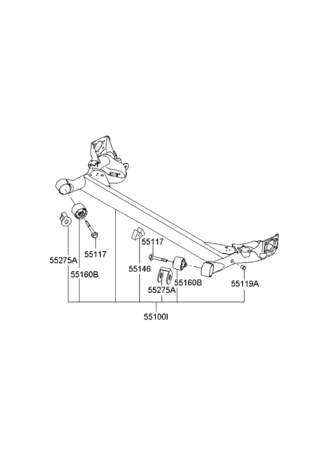 2011 Kia Rio Rear Suspension Control Arm Diagram