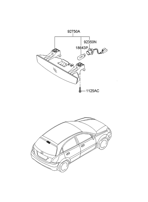 2006 Kia Rio High Mounted Stop Lamp Diagram