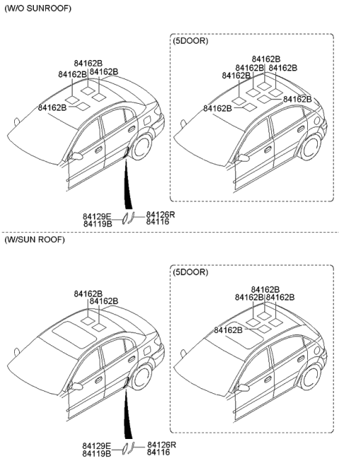 2011 Kia Rio Isolation Pad & Floor Covering Diagram 3