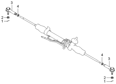 2003 Kia Spectra Steering Linkage Diagram