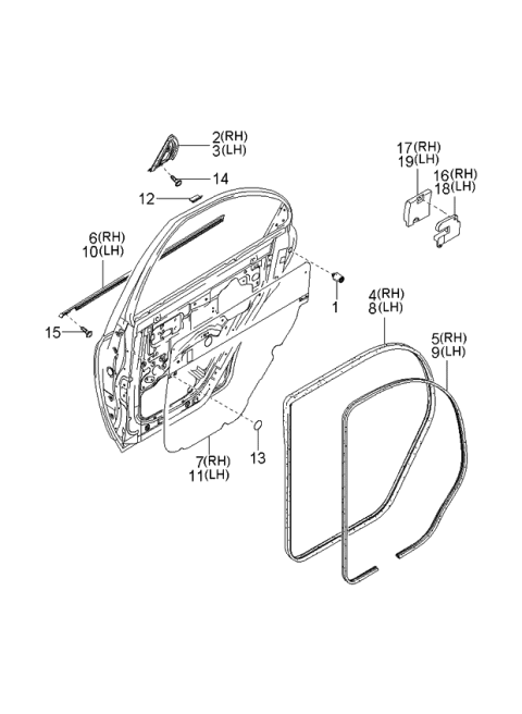 2002 Kia Spectra Screw-Tapping Diagram for K997400510