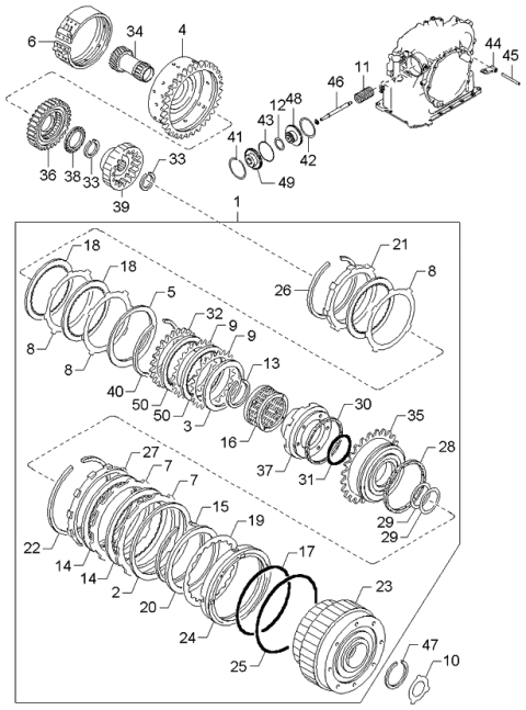 2004 Kia Spectra Transaxle Brake Diagram