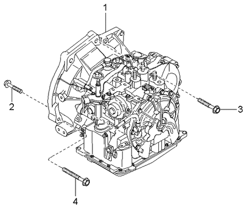 2004 Kia Spectra Transaxle Assy-Manual Diagram 1