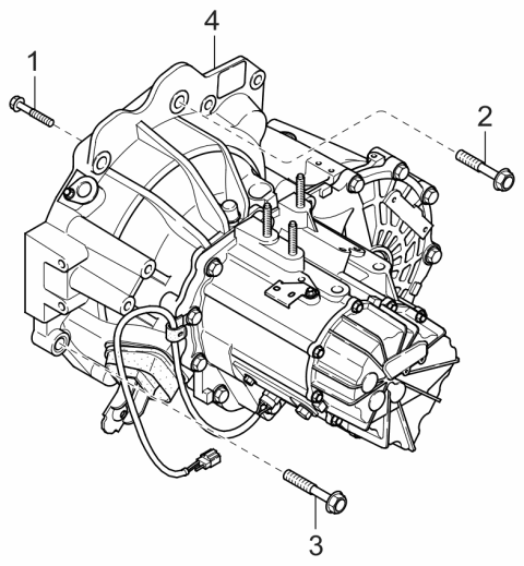 2004 Kia Spectra Transaxle Assy-Manual Diagram 2