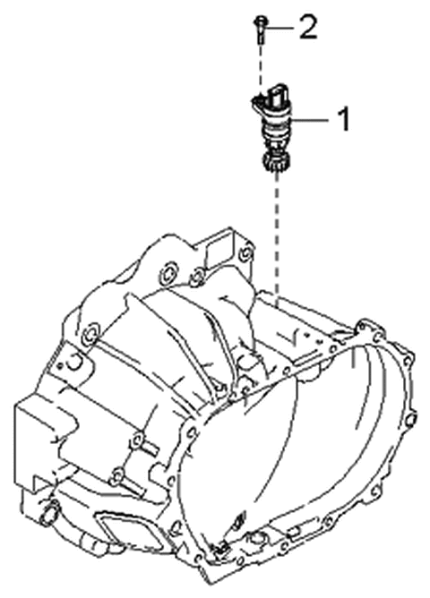 2004 Kia Spectra Speedometer Driven Gear-Manual Diagram 2