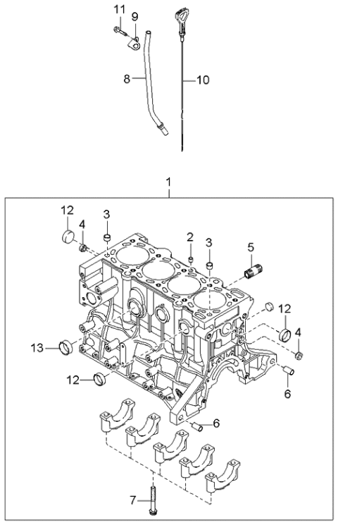 2002 Kia Spectra Cylinder Block Diagram