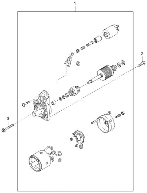 2003 Kia Spectra Starter Diagram 2