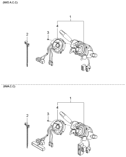 2002 Kia Spectra Multifunction Switch Diagram