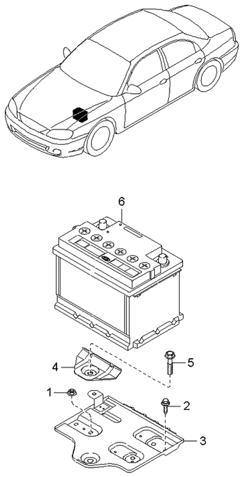 2001 Kia Spectra Battery Diagram