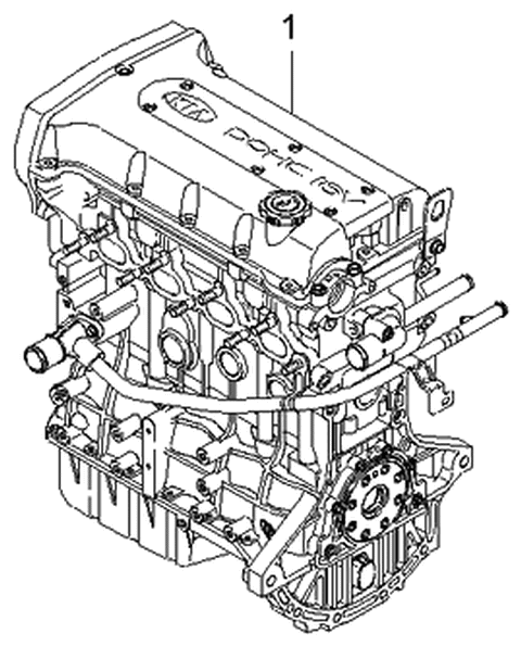 2003 Kia Spectra Sub Engine Assy Diagram