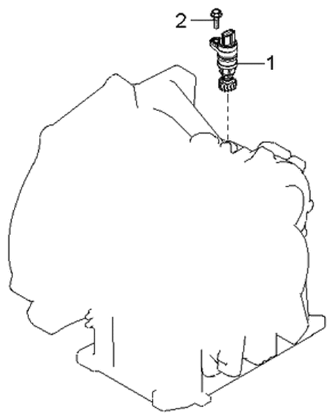 2002 Kia Spectra Speedometer Driven Gear-Manual Diagram 1