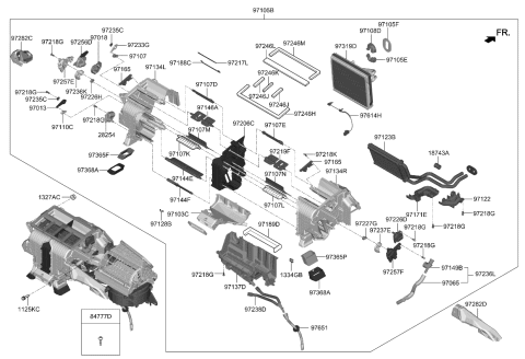 2021 Kia Stinger Aspirator Assembly-Heater Diagram for 97236J5000