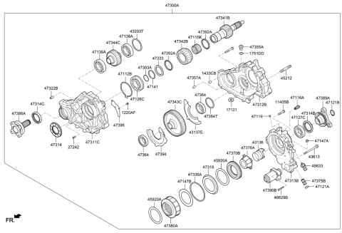 2020 Kia Stinger Spacer Diagram for 4738439212