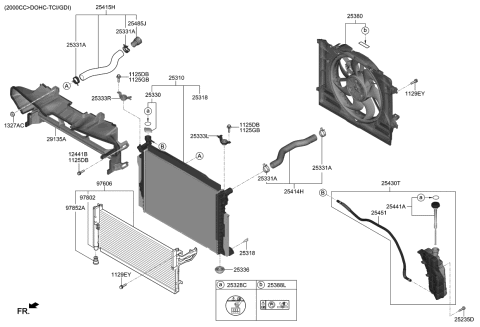 2018 Kia Stinger Engine Cooling System Diagram 2