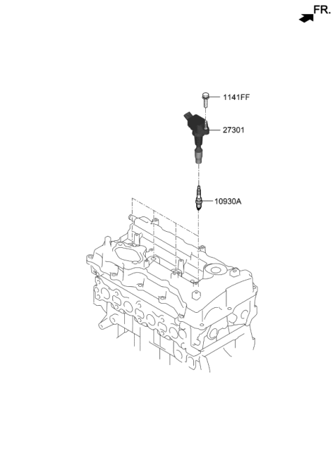 2018 Kia Stinger Spark Plug & Cable Diagram 1