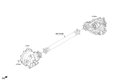 2018 Kia Stinger Transfer Assy Diagram 2