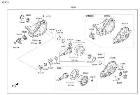 2020 Kia Stinger Rear Differential Diagram