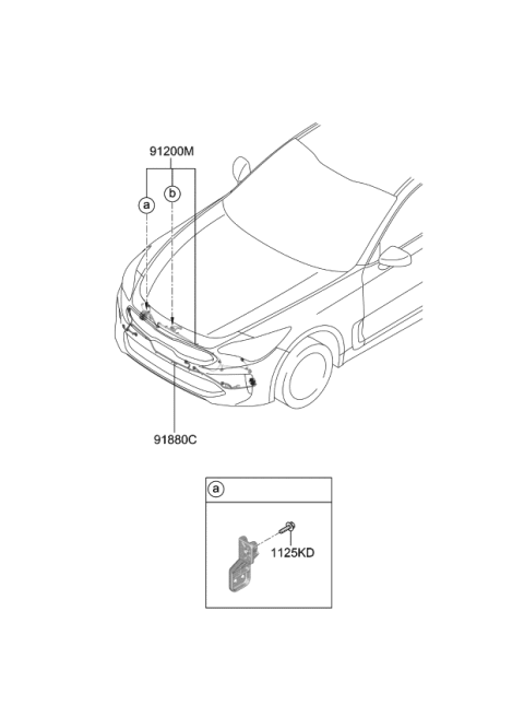 2020 Kia Stinger Wiring Assembly-FEM Diagram for 91810J5170