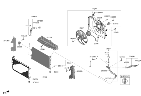 2023 Kia Soul Guard-Air Diagram for 29134K0000