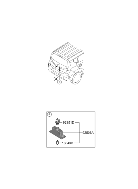 2024 Kia Soul License Plate & Interior Lamp Diagram