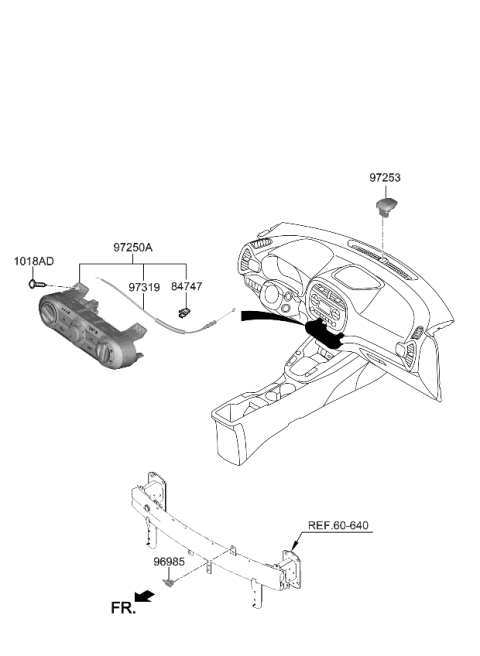 2023 Kia Soul Heater System-Heater Control Diagram