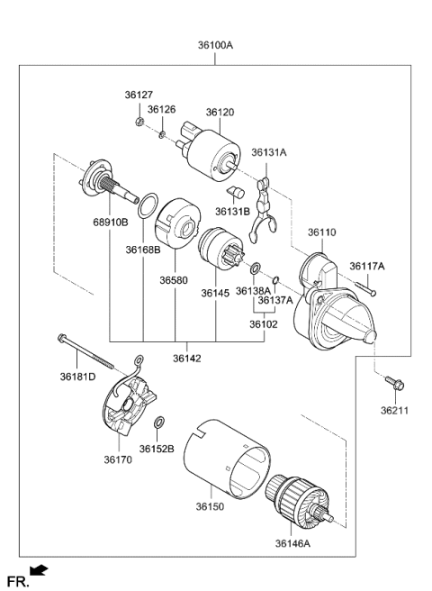 2023 Kia Soul Starter Diagram 1