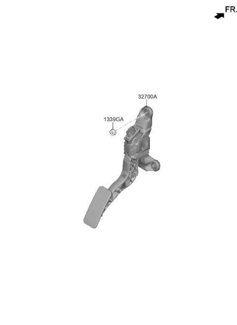 2023 Kia Soul Accelerator Pedal Diagram