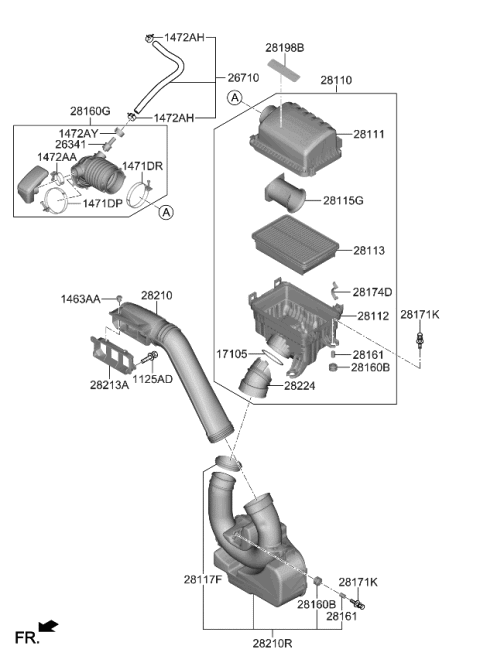 2024 Kia Soul Air Cleaner Diagram