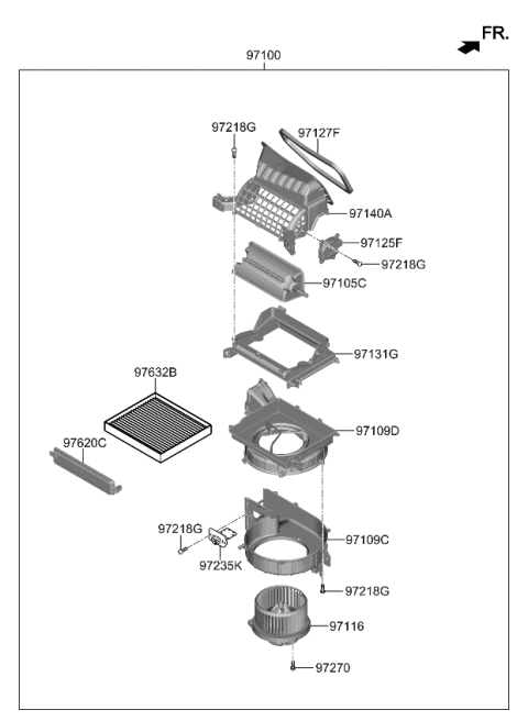 2024 Kia Soul Heater System-Heater & Blower Diagram 2